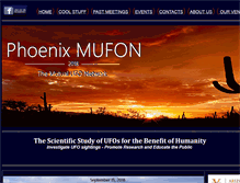 Tablet Screenshot of phoenixmufon.com